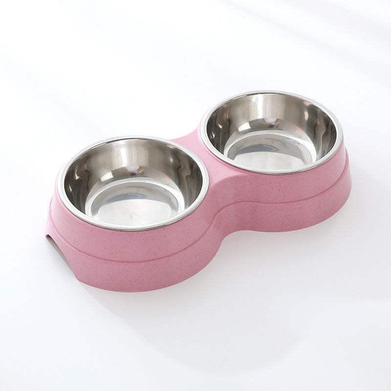 Doppelte Futternäpfe für Hunde, Wasserspender, Edelstahl, Trinknapf für Haustiere, Futterspender für Katzen und Welpen, Futterzubehör für kleine Hunde