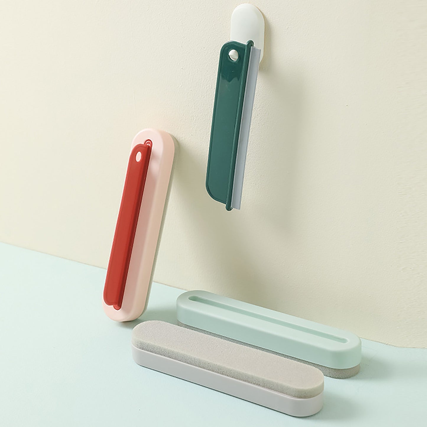 Multifunktions-Glaswischerschaber mit Wasser zum Reinigen von Badezimmer, Dusche, Spiegelglas, Küchenarbeitsplatte, Spüle, Autofensterwischer, flexibles universelles Wasserglas-Fensterreinigungszubehör
