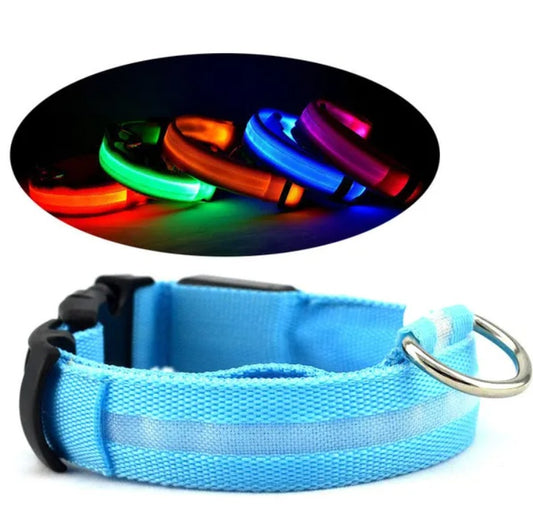 Sicherheitshalsband für Haustiere mit LED-Licht
