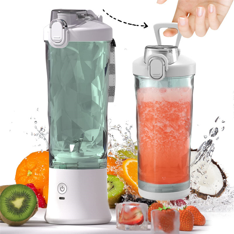 Tragbarer Mixer, Entsafter, Mixer in persönlicher Größe für Shakes und Smoothies mit 6 Klingen, Mini-Mixer, Küchenhelfer