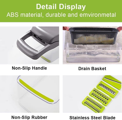 15 Einsätze Multihobel Set Gemüsehobel Küchenreibe Gemüsehobel