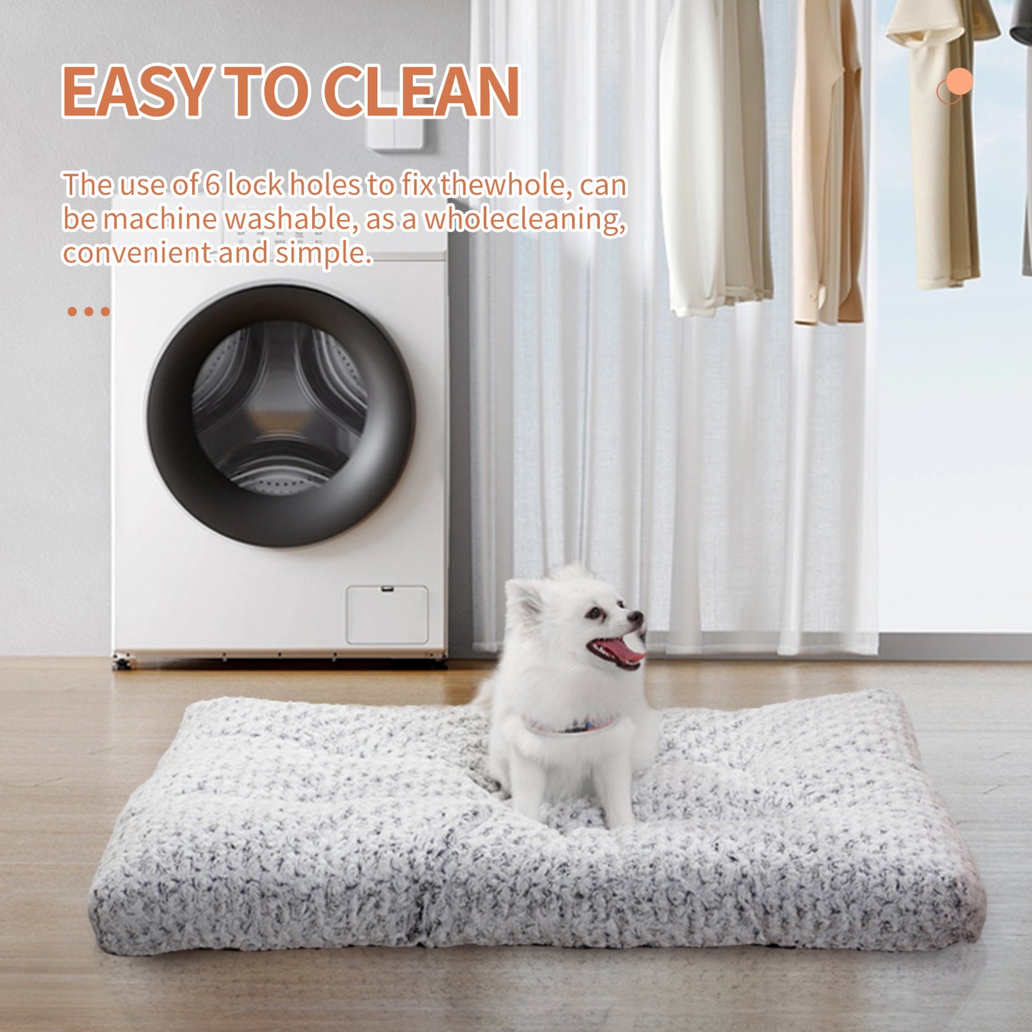 Hundekistenbettunterlage, Rosensamt, Hundebetten für kleine, mittelgroße und große Hunde, rund, Fleece, Plüsch, weiche Haustierbetten, Hundematten, flauschig